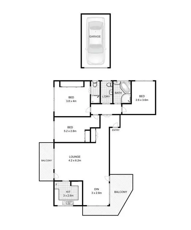 Floorplan of Homely apartment listing, 11/132-134 Chuter Avenue, Ramsgate Beach NSW 2217