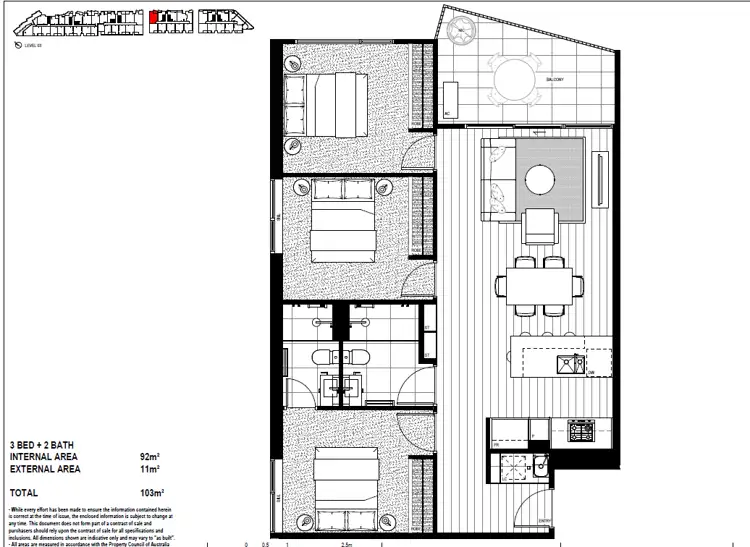 Floorplan of Homely apartment listing, 309C/10 Koolkuna Lane, Hampton VIC 3188