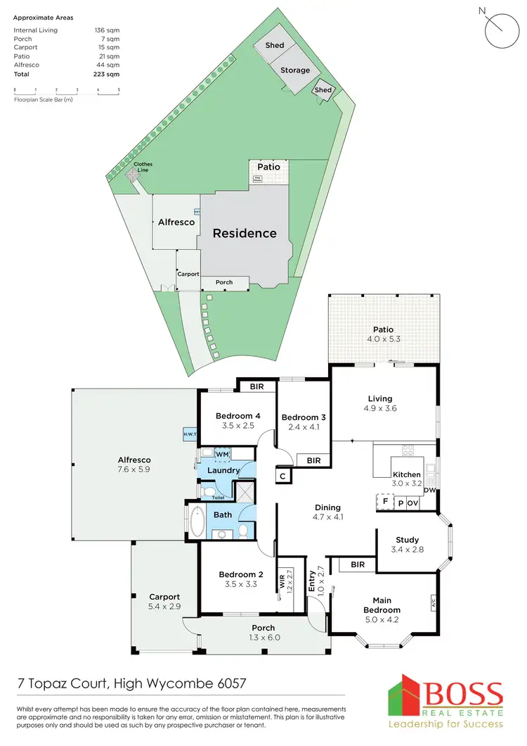 Floorplan of Homely house listing, 7 Topaz Court, High Wycombe WA 6057