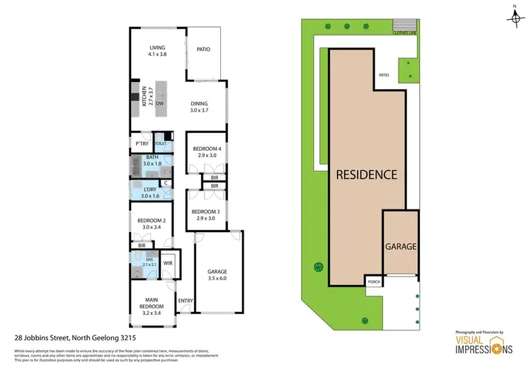 Floorplan of Homely house listing, 28 Jobbins Street, North Geelong VIC 3215