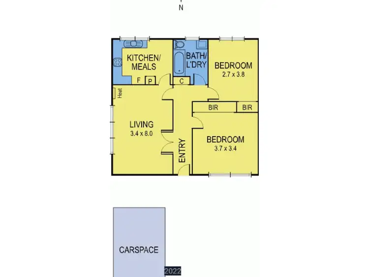 Floorplan of Homely apartment listing, 1/35 Scott Grove, Glen Iris VIC 3146