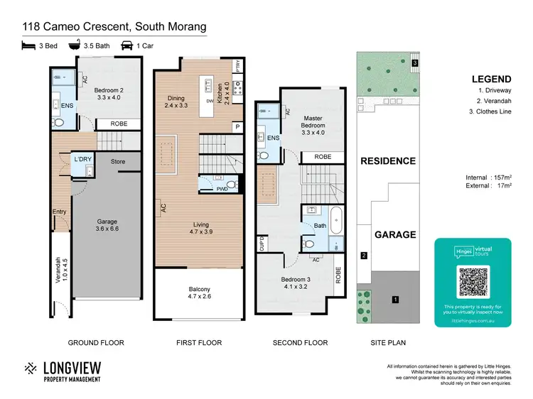 Floorplan of Homely townhouse listing, 118 Cameo Crescent, South Morang VIC 3752