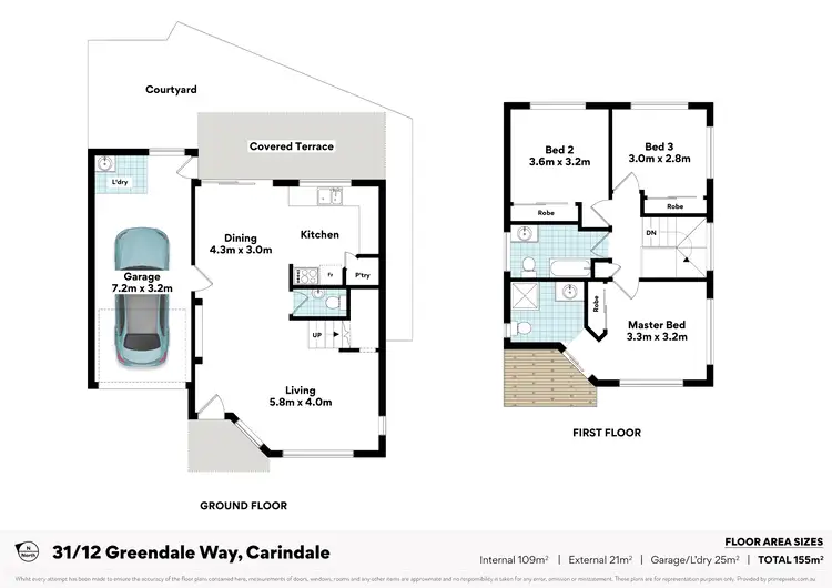 Floorplan of Homely townhouse listing, 31/12 Greendale Way, Carindale QLD 4152