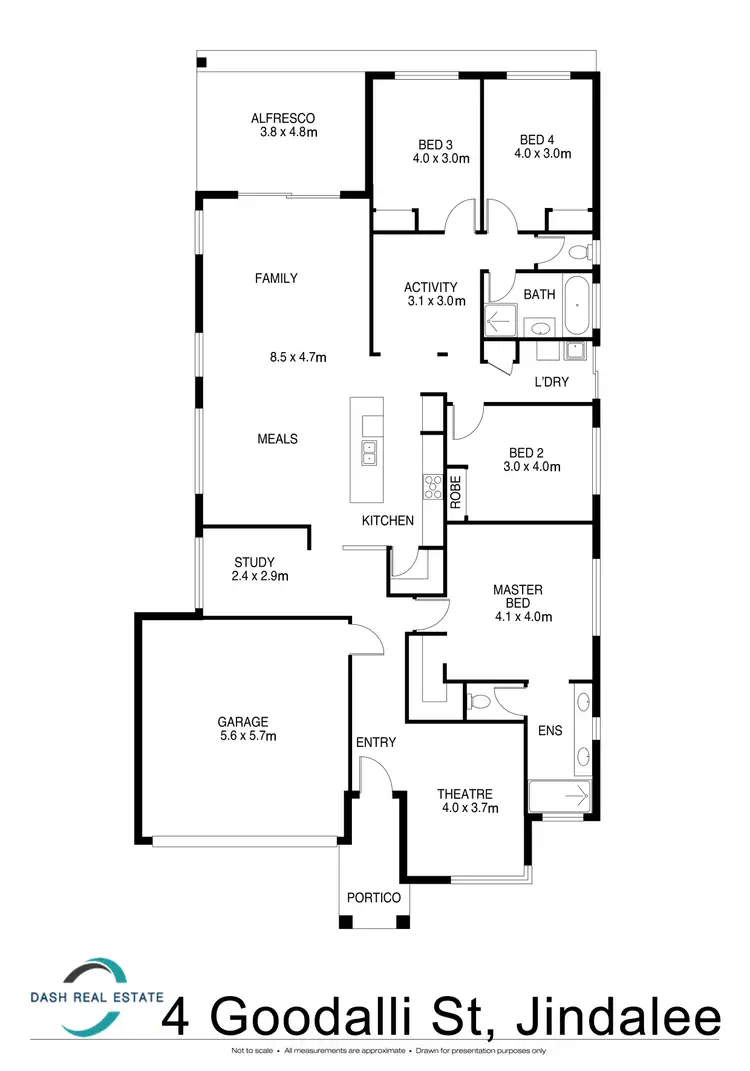 Floorplan of Homely house listing, 4 Goodalli Street, Jindalee WA 6036
