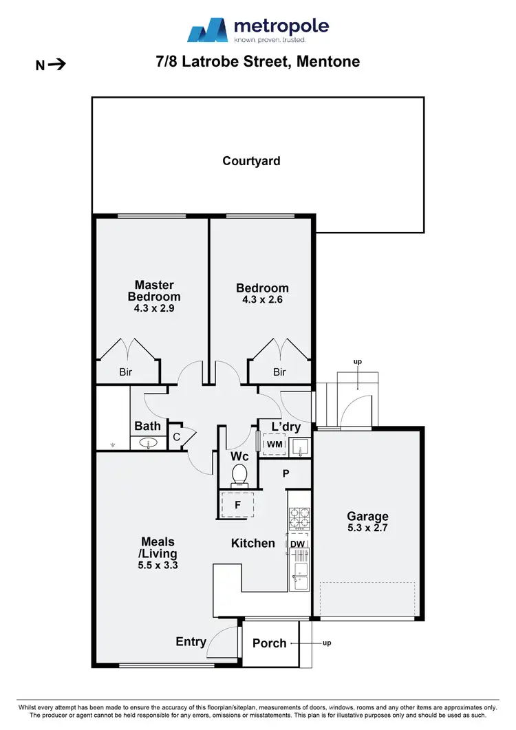 Floorplan of Homely unit listing, 7/8 Latrobe Street, Mentone VIC 3194