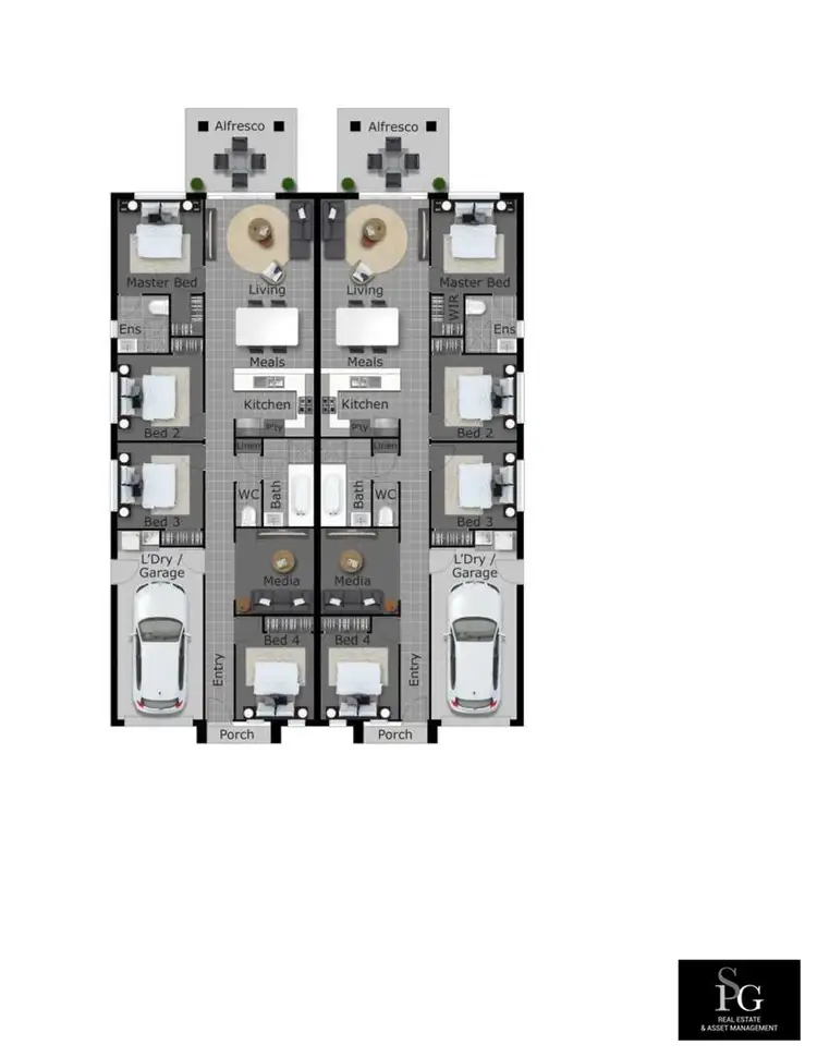 Floorplan of Homely semi-detached listing, 36a Mapplewell Circuit, Farley NSW 2320