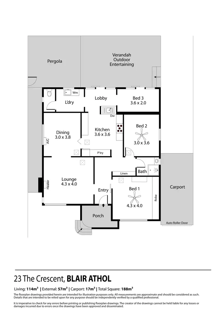 Floorplan of Homely house listing, 23 The Crescent, Blair Athol SA 5084