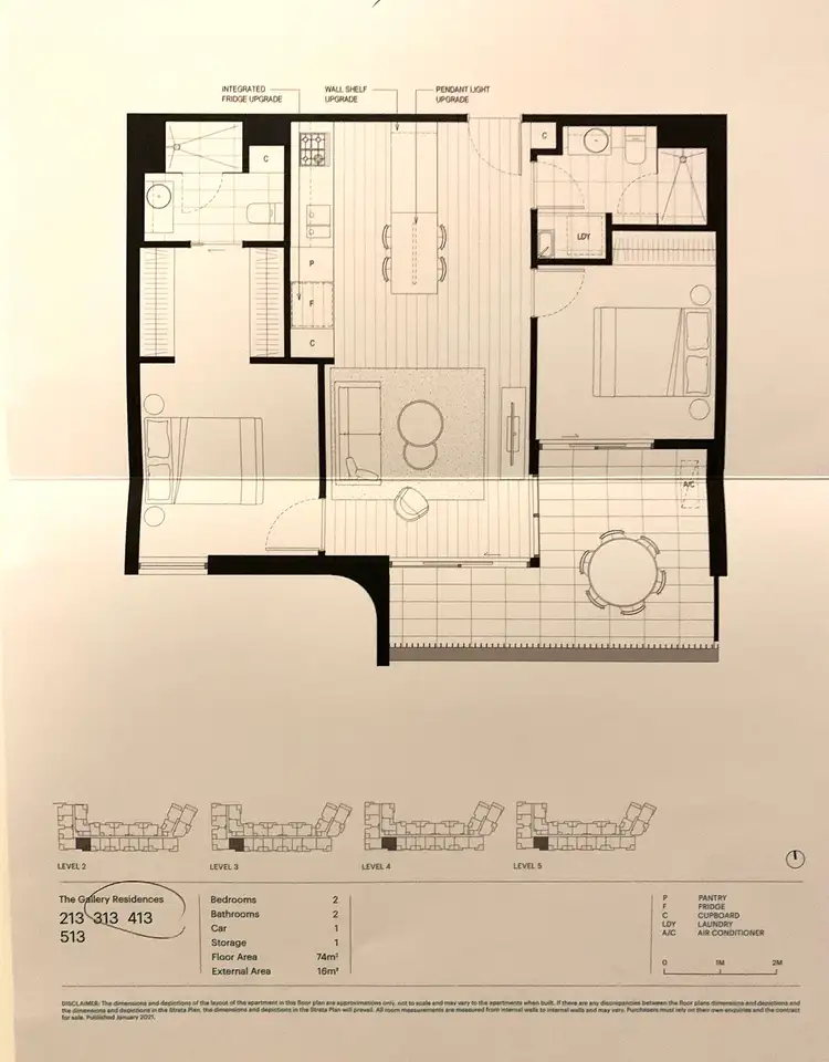Floorplan of Homely apartment listing, 413/26 Foundation Boulevard, Burwood East VIC 3151