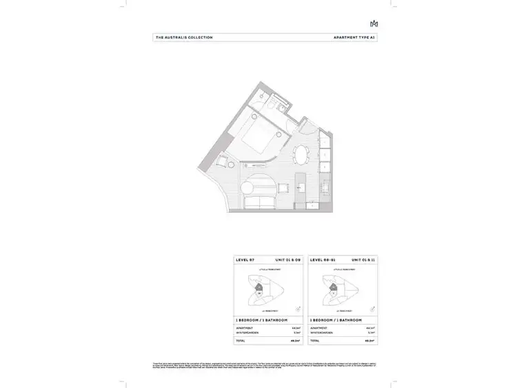 Floorplan of Homely apartment listing, 8311/228 La Trobe St, Melbourne VIC 3000