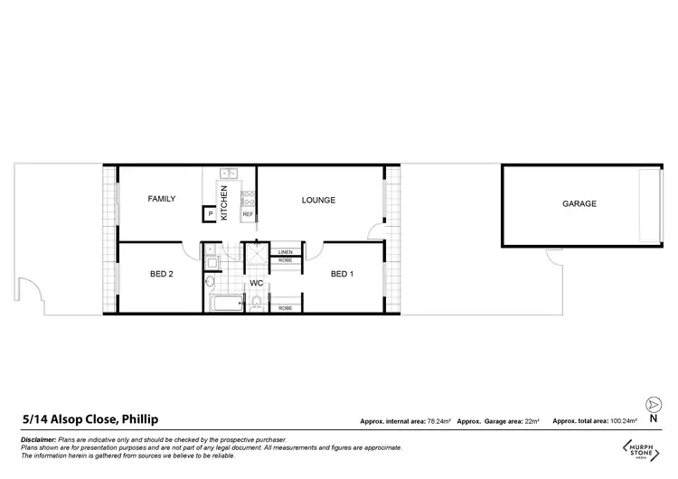 Floorplan of Homely townhouse listing, 5/14 Alsop Close, Phillip ACT 2606