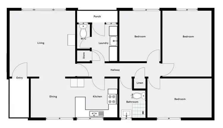 Floorplan of Homely house listing, 19 Macalister Crescent, Curtin ACT 2605