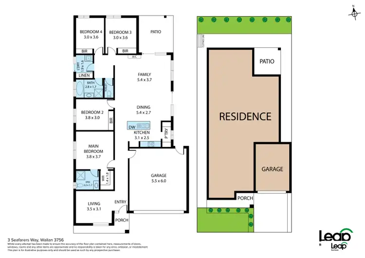 Floorplan of Homely house listing, 3 Seafarers Way, Wallan VIC 3756