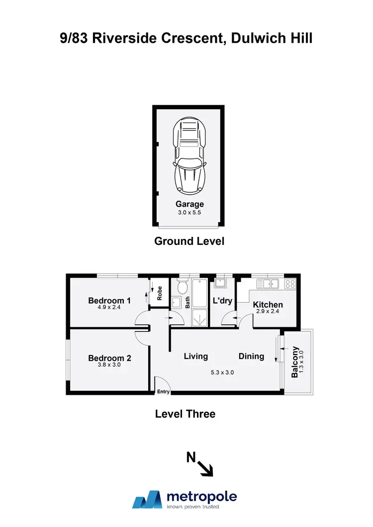 Floorplan of Homely apartment listing, 9/81 Riverside Crescent, Dulwich Hill NSW 2203
