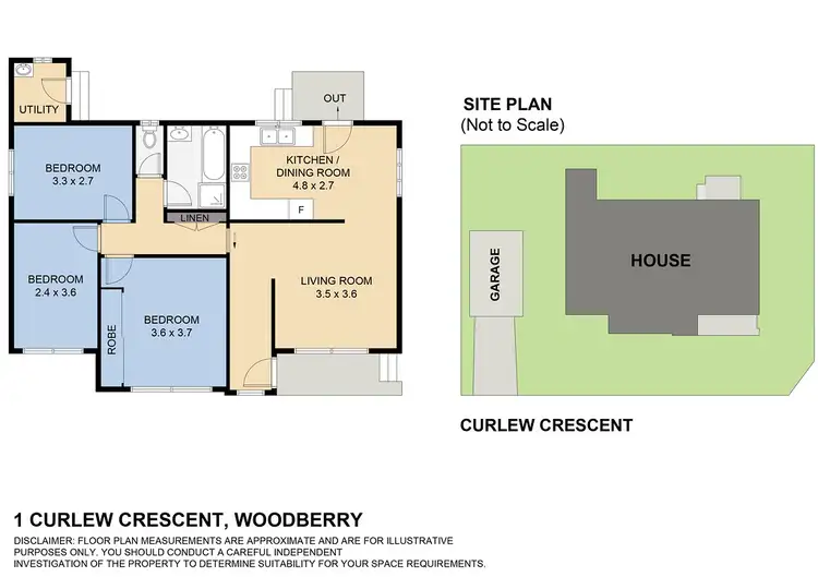 Floorplan of Homely house listing, 1 Curlew Crescent, Woodberry NSW 2322