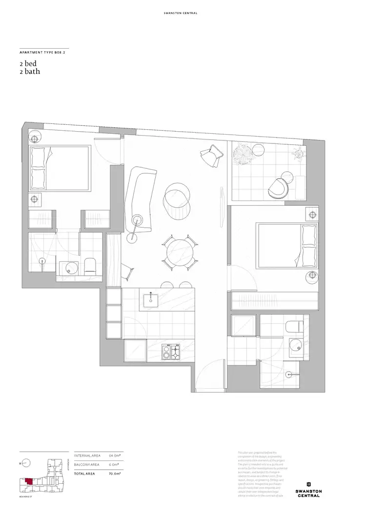 Floorplan of Homely apartment listing, 1816/160 Victoria Street, Carlton VIC 3053