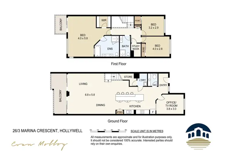Floorplan of Homely villa listing, 26/3 Marina Crescent, Hollywell QLD 4216