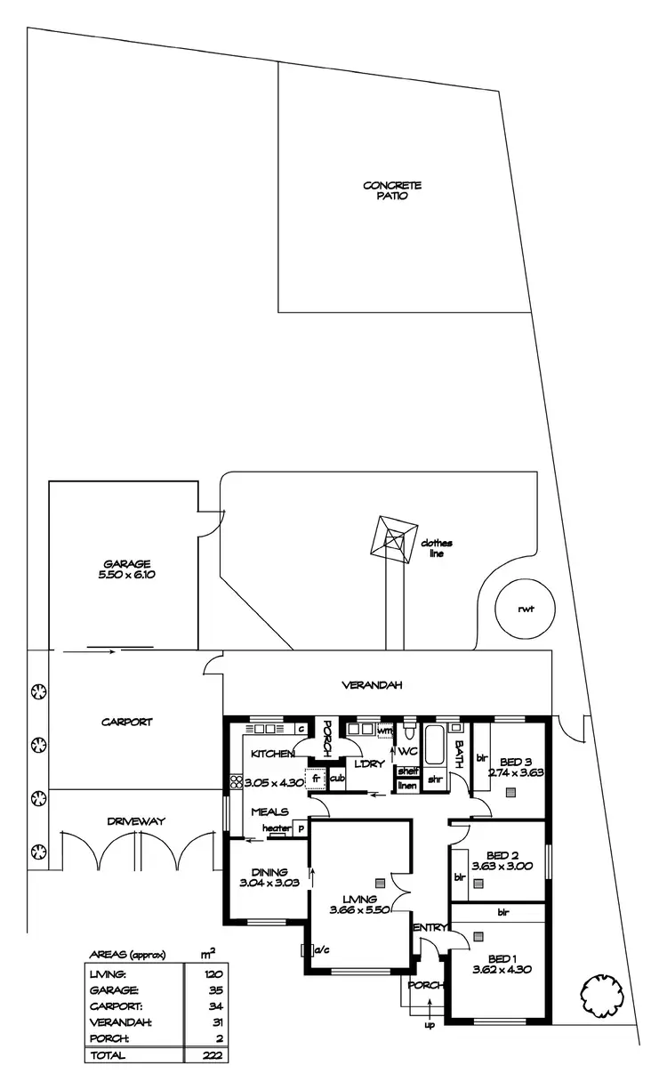 Floorplan of Homely house listing, 40 High Avenue, Clearview SA 5085