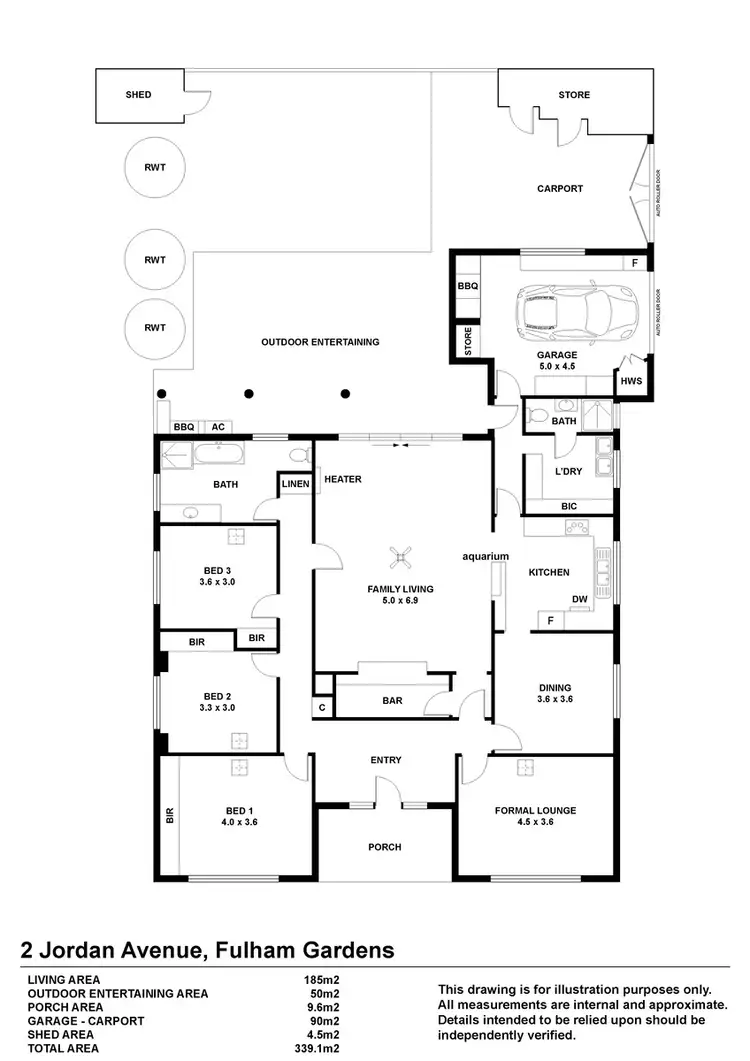 Floorplan of Homely house listing, 2 Jordan Ave, Fulham Gardens SA 5024