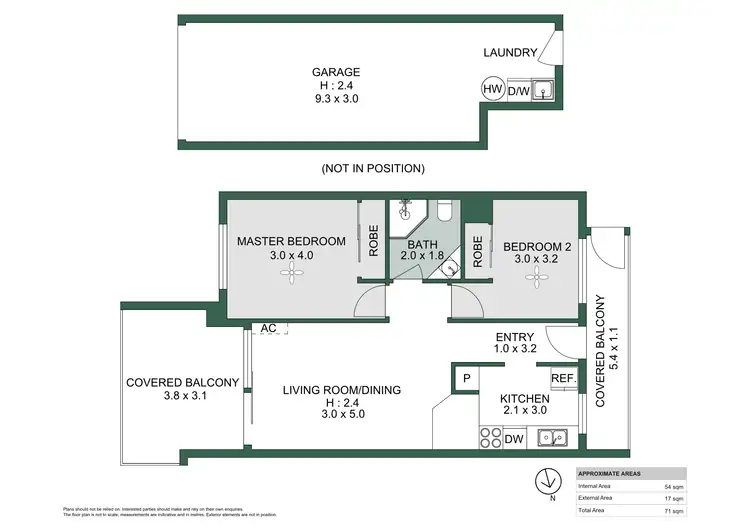 Floorplan of Homely unit listing, 4/54 Jackson Street, Hamilton QLD 4007