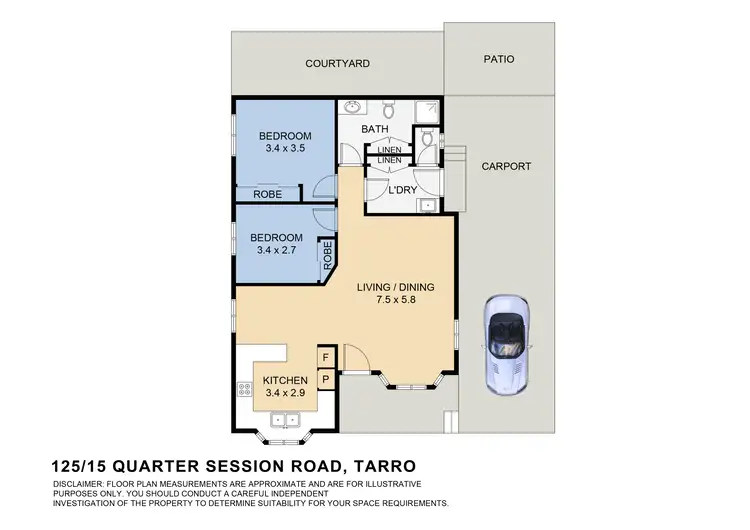Floorplan of Homely house listing, 125/15 Quarter Sessions Road, Tarro NSW 2322
