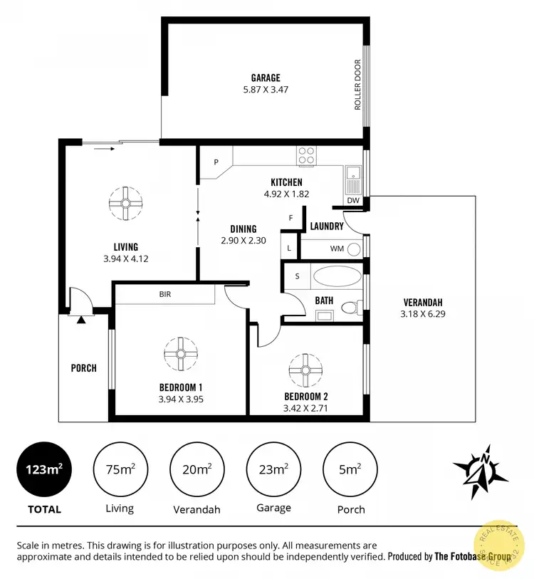 Floorplan of Homely unit listing, 2/39 Cross Street, Queenstown SA 5014