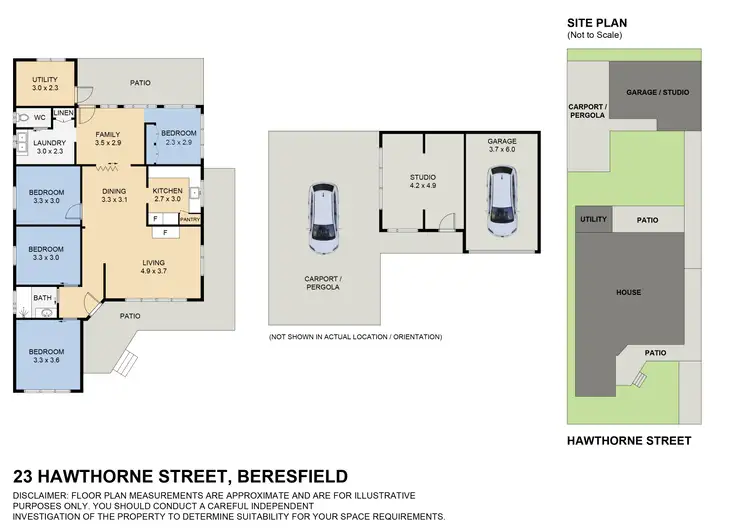 Floorplan of Homely house listing, 23 Hawthorne Street, Beresfield NSW 2322
