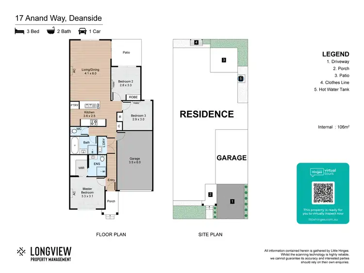 Floorplan of Homely house listing, 17 Anand Way, Deanside VIC 3336