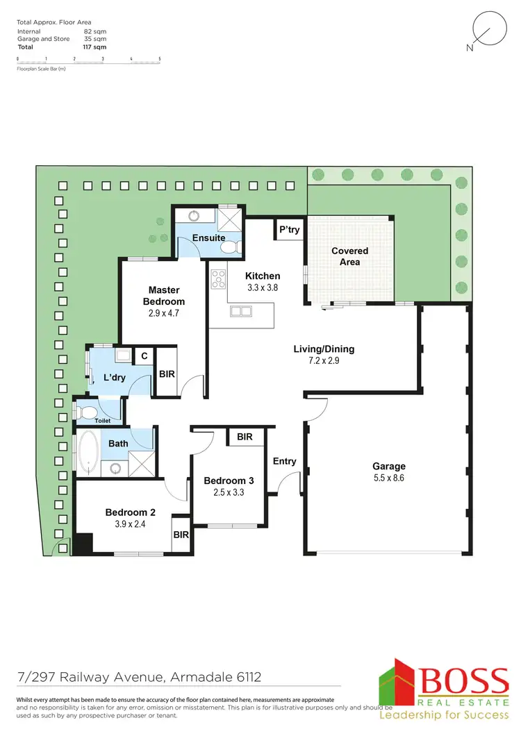 Floorplan of Homely unit listing, 7/297 Railway Avenue, Armadale WA 6112