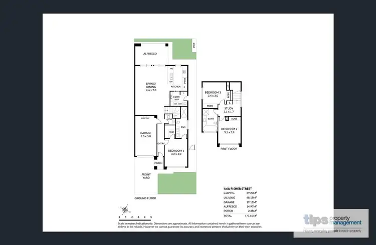 Floorplan of Homely townhouse listing, 1/6A Fisher St, Felixstow SA 5070