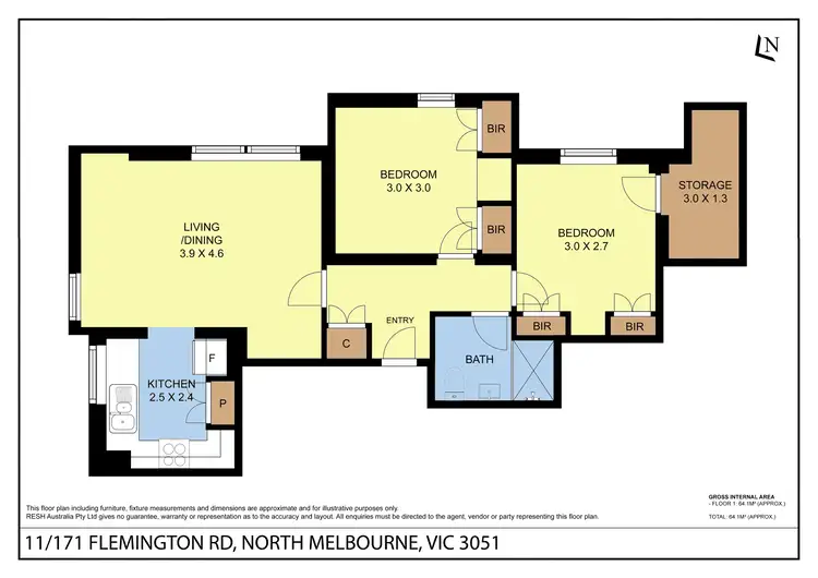 Floorplan of Homely apartment listing, 11/171 Flemington Road, North Melbourne VIC 3051