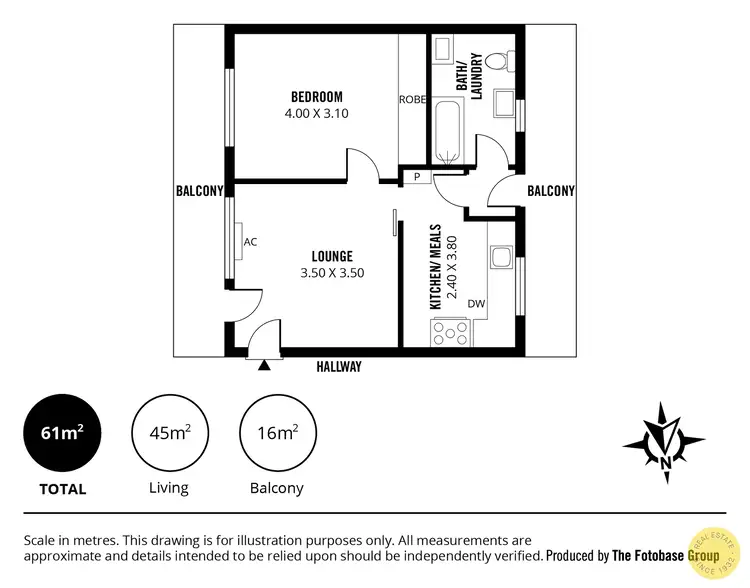 Floorplan of Homely apartment listing, 12/1 Hale Street, Everard Park SA 5035