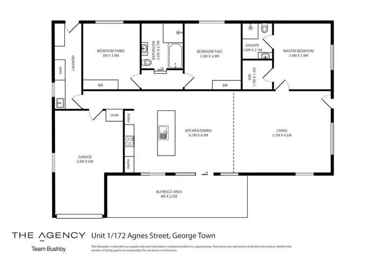 Floorplan of Homely house listing, 1/172 Agnes Street, George Town TAS 7253