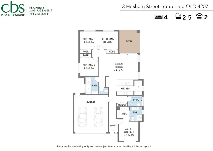 Floorplan of Homely house listing, 13 Hexham Street, Yarrabilba QLD 4207