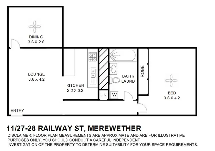 Floorplan of Homely unit listing, 11/27 Railway Street, Merewether NSW 2291