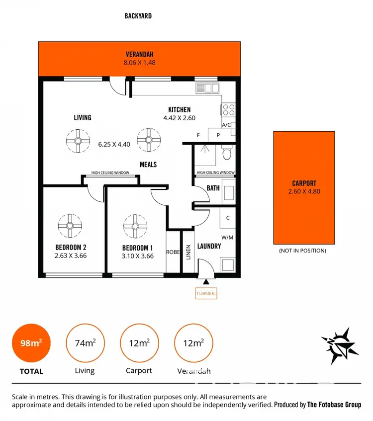 Floorplan of Homely unit listing, 6/339 Military Road, Semaphore Park SA 5019