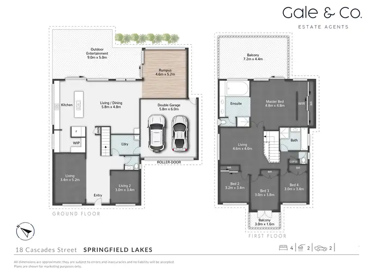 Floorplan of Homely house listing, 18 Cascades Street, Springfield Lakes QLD 4300