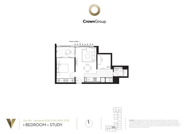 Floorplan of Homely unit listing, 1622/32 Hunter Street, Parramatta NSW 2150