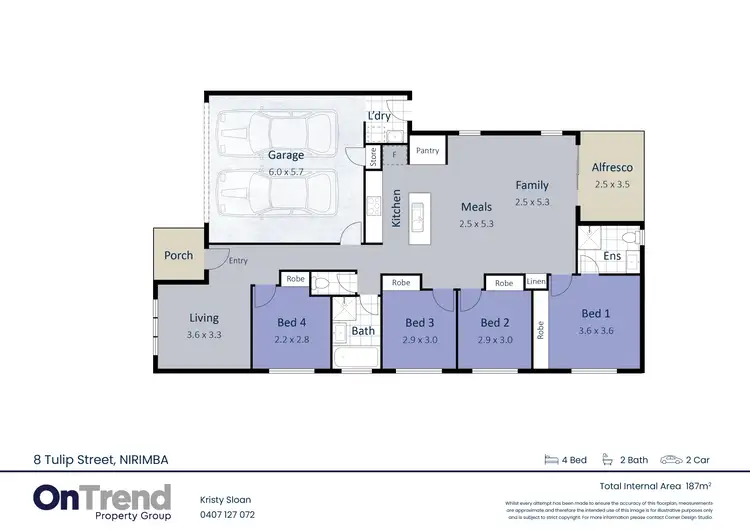 Floorplan of Homely house listing, 8 Tulip Street, Nirimba QLD 4551