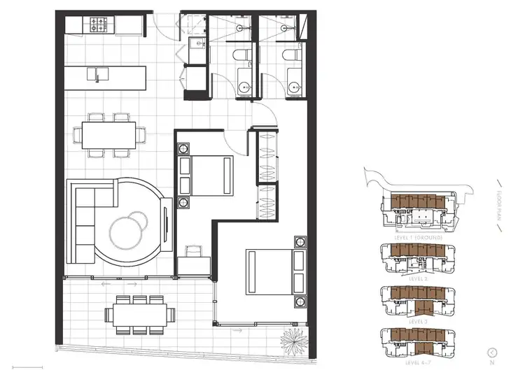 Floorplan of Homely apartment listing, 2611/1 Grant Avenue, Hope Island QLD 4212