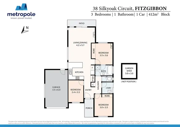 Floorplan of Homely house listing, 38 Silkyoak Circuit, Fitzgibbon QLD 4018