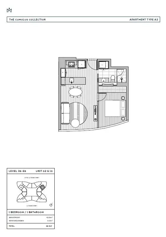 Floorplan of Homely apartment listing, 5702/228 Latrobe Street, Melbourne VIC 3000