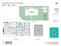 Floorplan of Homely house listing, 21 Merrick Cres, Glen Waverley VIC 3150
