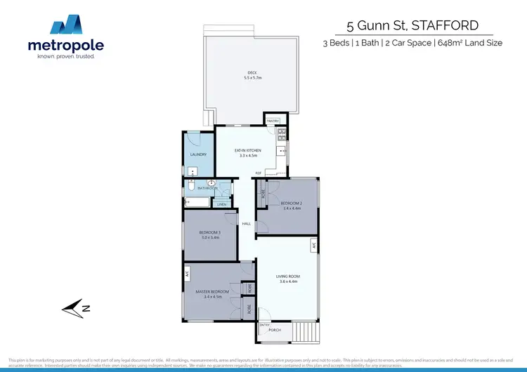 Floorplan of Homely house listing, 5 Gunn Street, Stafford QLD 4053