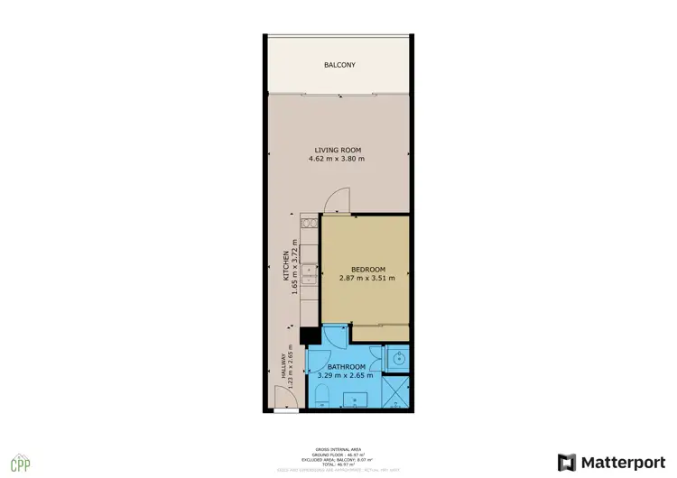 Floorplan of Homely apartment listing, 104/17 The Causeway, Kingston ACT 2604