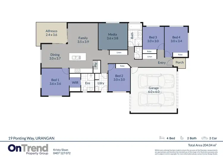 Floorplan of Homely house listing, 19 Ponting Way, Urangan QLD 4655