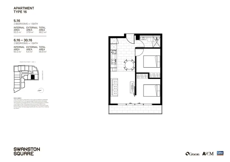 Floorplan of Homely apartment listing, 1316/551 Swanston Street, Carlton VIC 3053