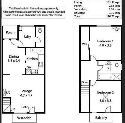 Floorplan of Homely townhouse listing, 15/196 Morphett Road, Glengowrie SA 5044