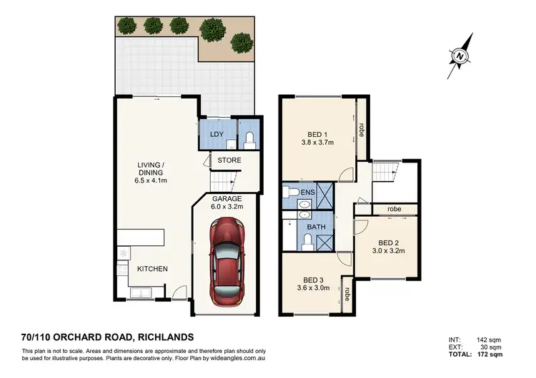 Floorplan of Homely townhouse listing, 70/110 Orchard Road, Richlands QLD 4077