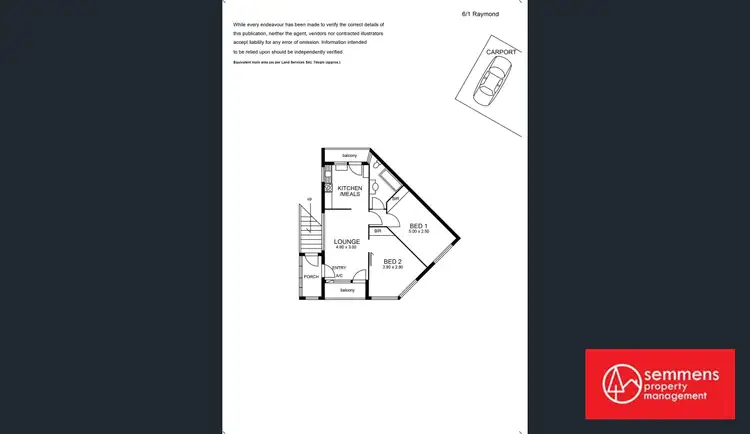 Floorplan of Homely unit listing, 6/1 Raymond Walk, Toorak Gardens SA 5065