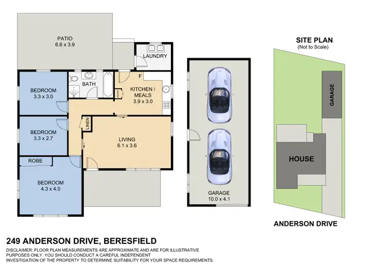 Floorplan of Homely house listing, 249 Anderson Drive, Beresfield NSW 2322